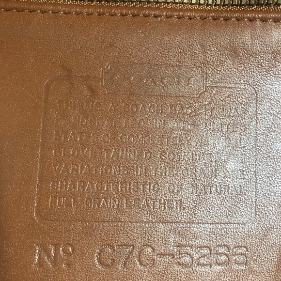 Vintage Coach Portfolio Beekman British Tan - Picture 4 of 13